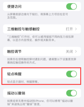 道外苹果授权维修站分享iPhone轻点无法唤醒怎么办 