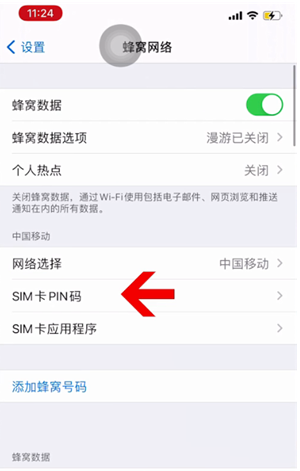 道外苹果14维修网分享如何给iPhone14的SIM卡设置密码 