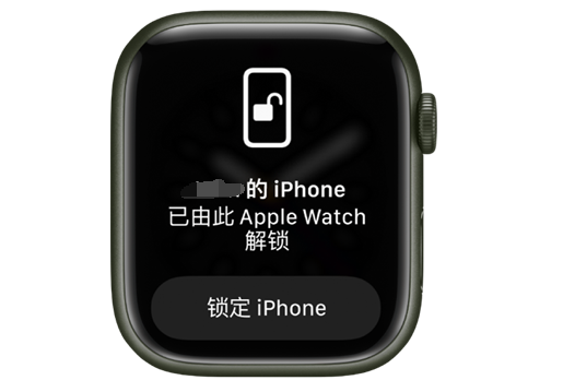 道外苹果手机维修分享用 AppleWatch 解锁配备面容 ID 的 iPhone方法 